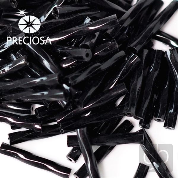 Stbchen Preciosa Bugles 15 mm Schwarz 23980 20 g