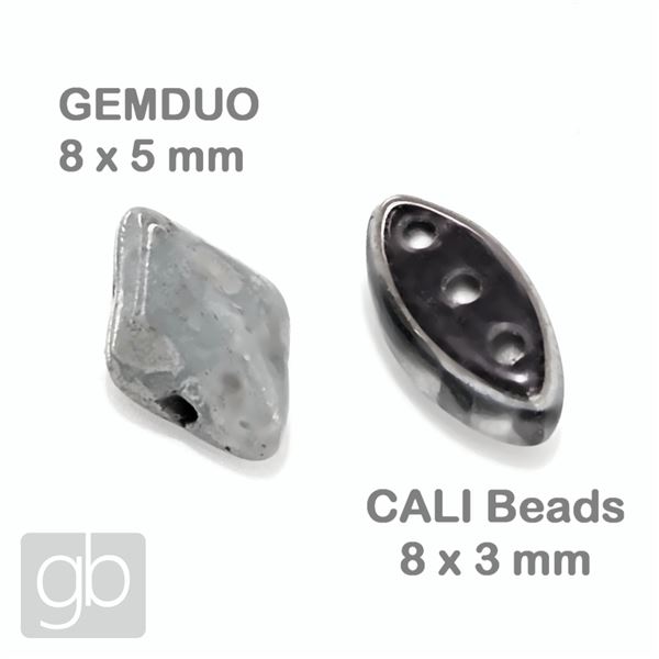 CALI Beads 3 x 8 mm Dreilochperlen 25 St 00030-29501