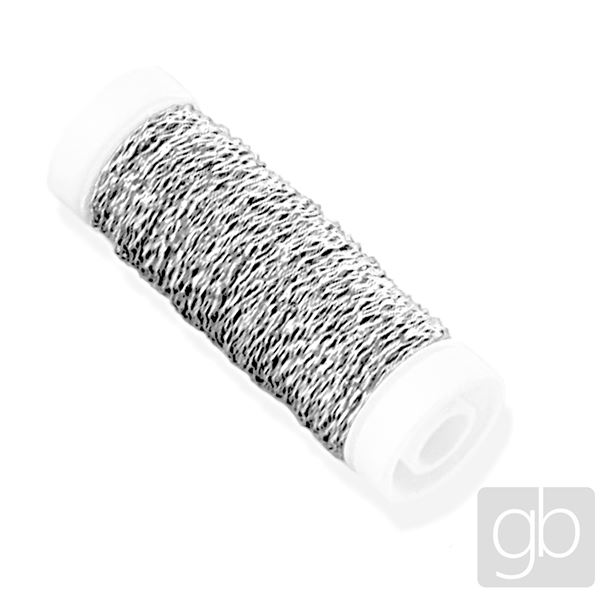 Schmuckdraht BUCO BOUILLON EFFECT 0,3 mm Silber