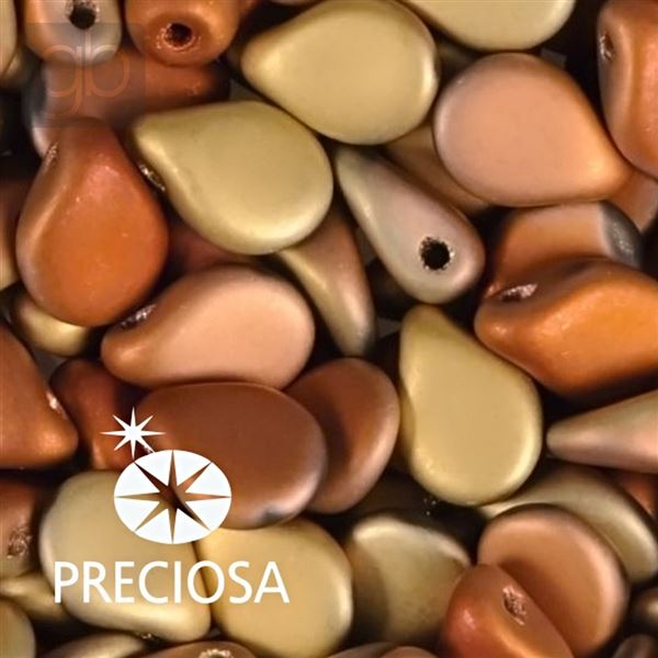 Preciosa PIP 5 x 7 mm 25 St Golden MAT 00030-98842