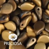 Preciosa PIP 5 x 7 mm 25 St Golden MATT 00030-98843