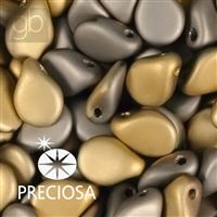 Preciosa PIP 5 x 7 mm 25 St Golden Silber 00030-98847