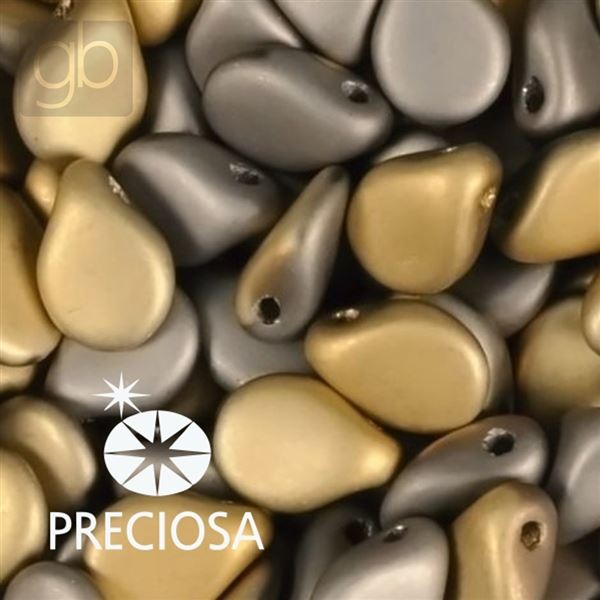 Preciosa PIP 5 x 7 mm 25 St Golden Silber 00030-98847