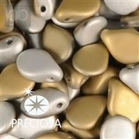 Preciosa PIP 5 x 7 mm 25 St Silber Golden 00030-98850