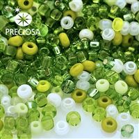 Preciosa Rocailles MIX 10/0 2,3 mm Grün PRM006 50 g