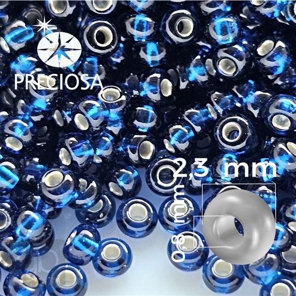 Preciosa Rocailles 10/0 2,3 mm Blau 67200 50 g