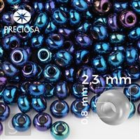 Preciosa Rocailles 10/0 2,3 mm Blau IRIS 59135 50 g