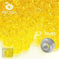 Preciosa Rocailles 10/0 2,3 mm Gelb 80010 50 g