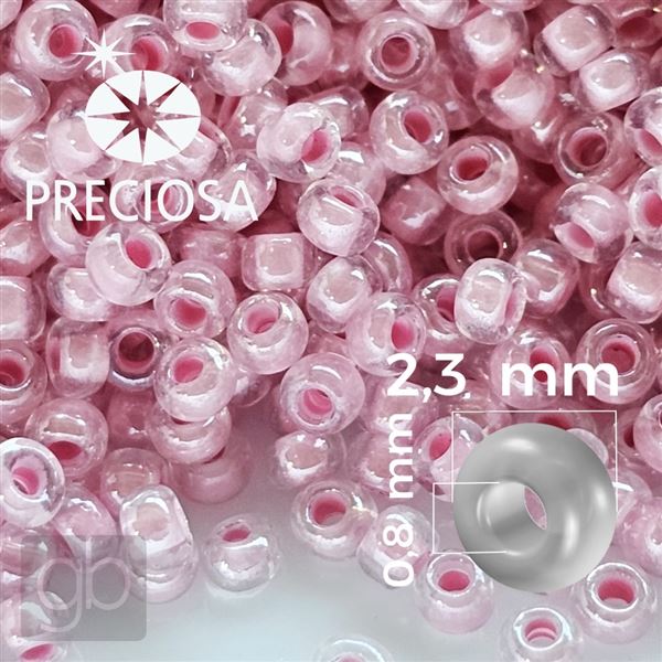 Preciosa Rocailles 10/0 2,3 mm Rosa 38694 50 g