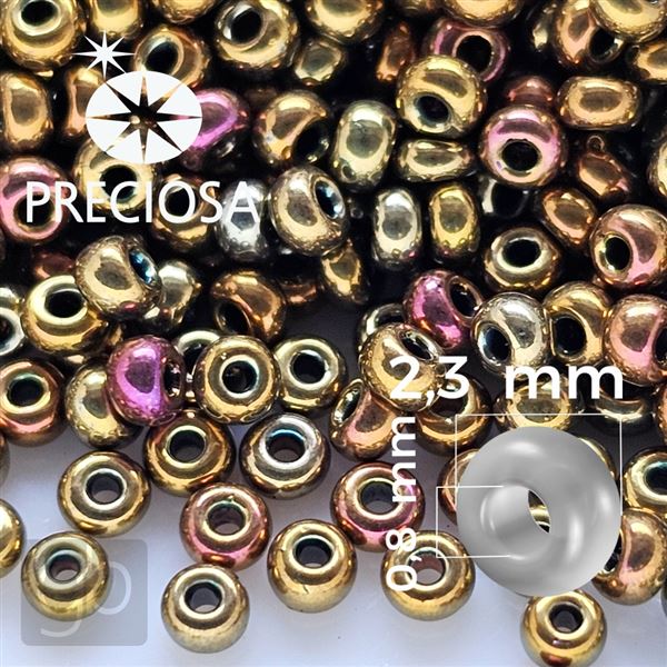 Preciosa Rocailles 10/0 2,3 mm Braun IRIS 59148 50 g