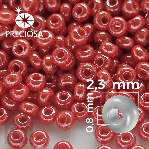 Preciosa Rocailles 10/0 2,3 mm Rot 98170 50 g