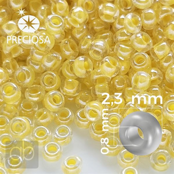 Preciosa Rocailles 10/0 2,3 mm Gelb 38638 50 g