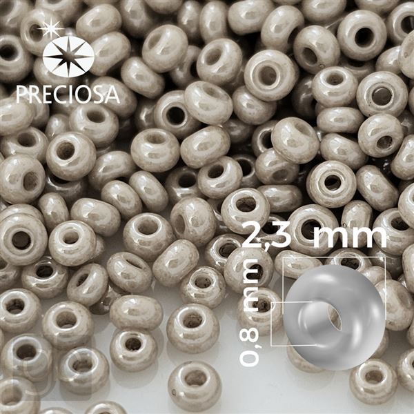 Preciosa Rocailles 10/0 2,3 mm Beige Cappuccino 46088 50 g