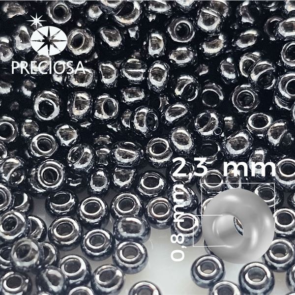 Preciosa Rocailles 10/0 2,3 mm Grau 49055 50 g