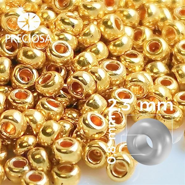 Preciosa Rocailles 10/0 2,3 mm Golden 18581 20 g