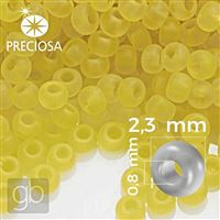 Preciosa Rocailles 10/0 2,3 mm Gelb MATT 80010 50 g