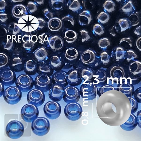 Preciosa Rocailles 10/0 2,3 mm Blau 30110 50 g