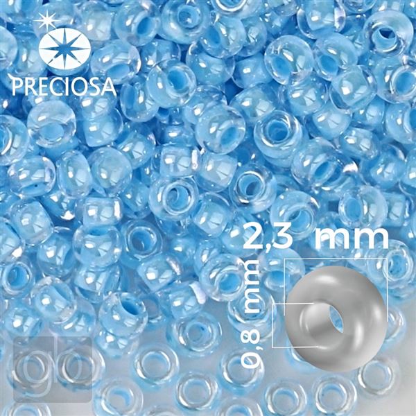 Preciosa Rocailles 10/0 2,3 mm Blau 38632 50 g