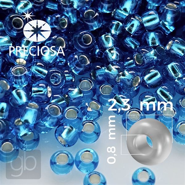 Preciosa Rocailles 10/0 2,3 mm Blau 67150 20 g