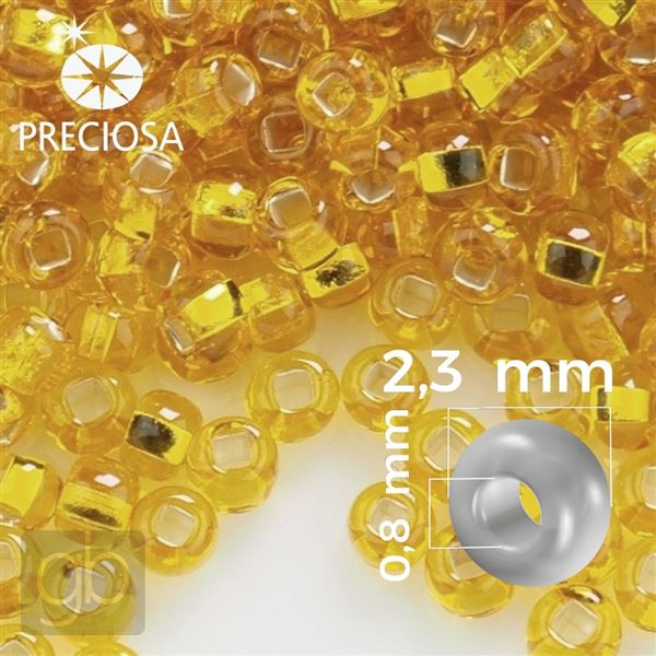 Preciosa Rocailles 10/0 2,3 mm Gelb 87060 20 g