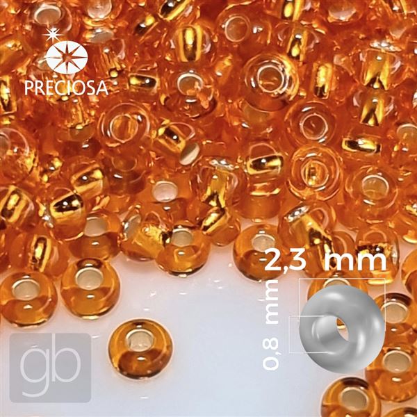 Preciosa Rocailles 10/0 2,3 mm Orange 97000 20 g