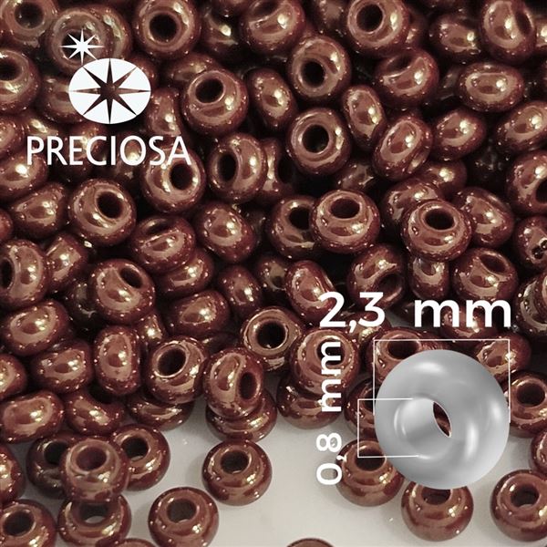 Preciosa Rocailles 10/0 2,3 mm Braun 93195 50 g