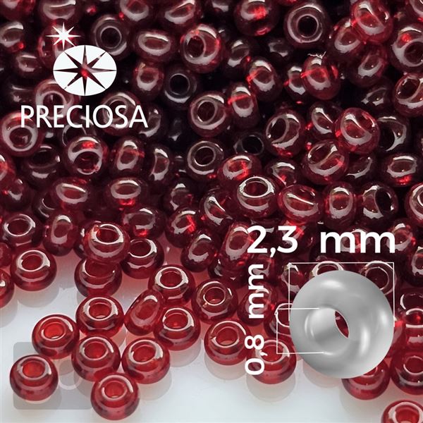 Preciosa Rocailles 10/0 2,3 mm Rot 90120 50 g