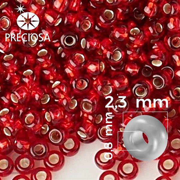 Preciosa Rocailles 10/0 2,3 mm Rot 97070 50 g