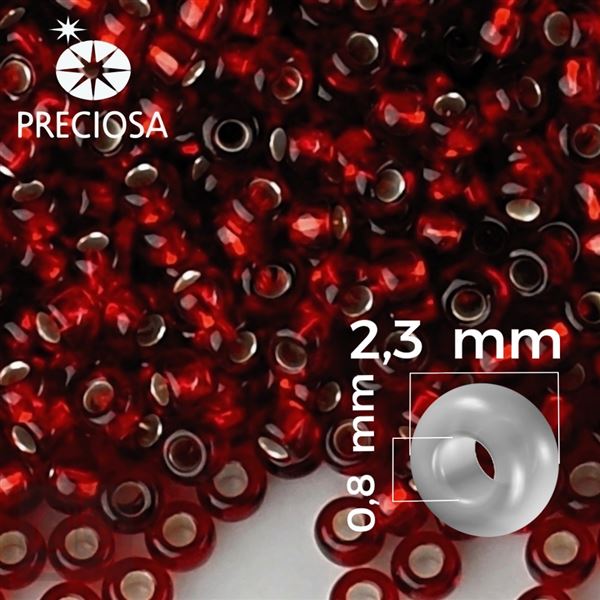 Preciosa Rocailles 10/0 2,3 mm Rot 97120 50 g