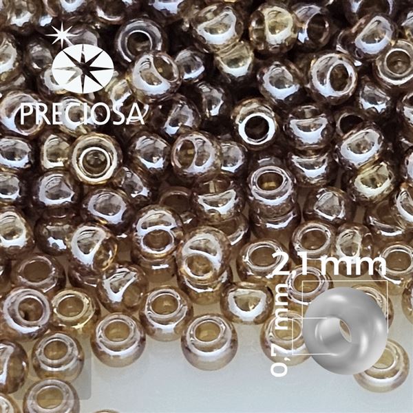 Preciosa Rocailles 11/0 2,1 mm Braun 16090 20 g