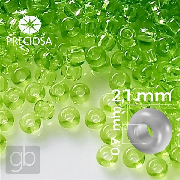 Preciosa Rocailles 11/0 2,1 mm Grn 50220 50 g