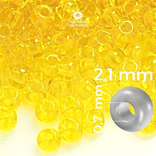 Preciosa Rocailles 11/0 2,1 mm Gelb 80010 50 g