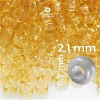 Preciosa Rocailles 11/0 2,1 mm Gelb 10020 50 g