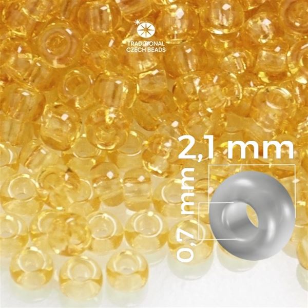 Preciosa Rocailles 11/0 2,1 mm Gelb 10020 50 g