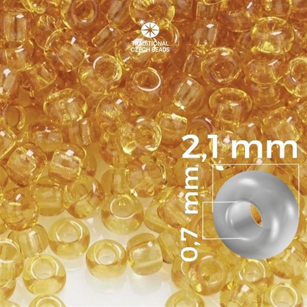 Preciosa Rocailles 11/0 2,1 mm Gelb 10050 50 g