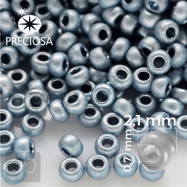 Preciosa Rocailles 11/0 2,1 mm Blau 18536 50 g