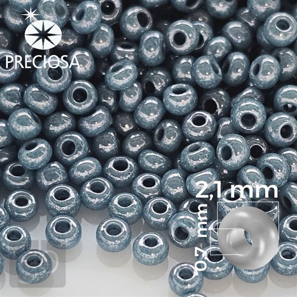 Preciosa Rocailles 11/0 2,1 mm Blau 33025 50 g