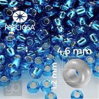 Preciosa Rocailles 5/0 4,6 mm Blau 67150 20 g