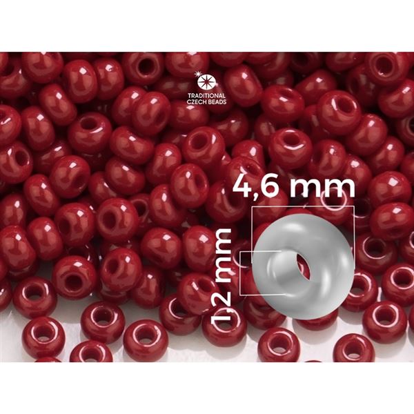 Preciosa Rocailles 5/0 4,6 mm Rot (93310) 20 g