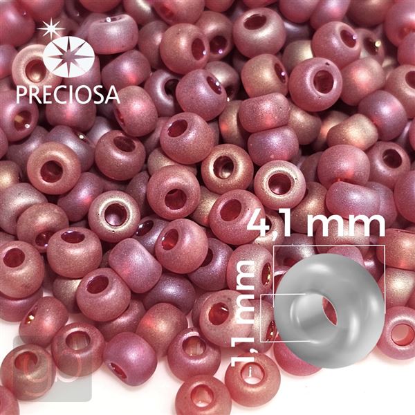 Preciosa Rocailles 6/0 4,1 mm Rot 91070 20 g