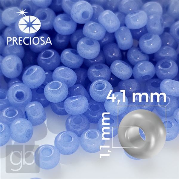 Preciosa Rocailles 6/0 4,1 mm Blau 02131 20 g