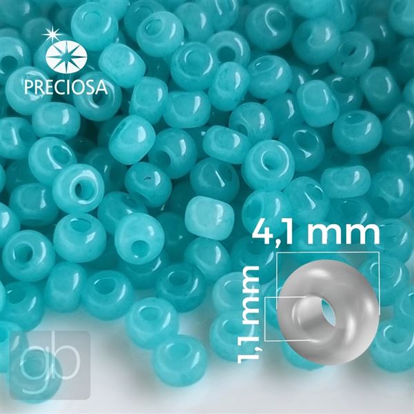 Preciosa Rocailles 6/0 4,1 mm Trkis 02165 20 g