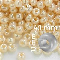 Preciosa Rocailles 6/0 4,1 mm Beige 47112 20 g