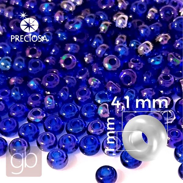 Preciosa Rocailles 6/0 4,1 mm Blau 61300 20 g