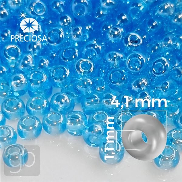 Preciosa Rocailles 6/0 4,1 mm Blau 66010 20 g