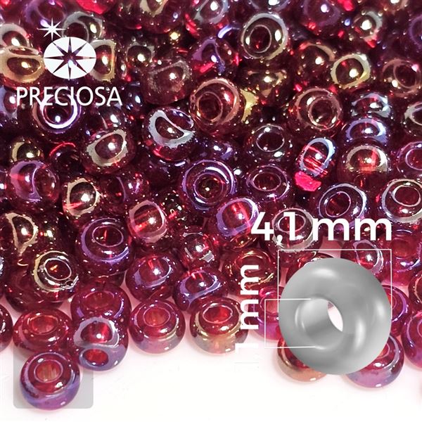 Preciosa Rocailles 6/0 4,1 mm Rot 91090 20 g