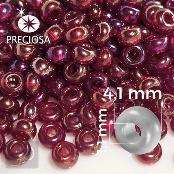 Preciosa Rocailles 6/0 4,1 mm Rot 91120 20 g