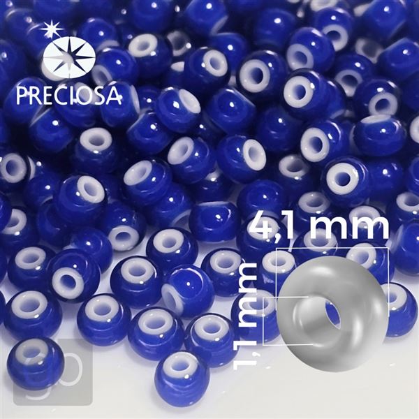 Preciosa CORNELIAN Rocailles 6/0 4,1 mm Blau 33710 20 g