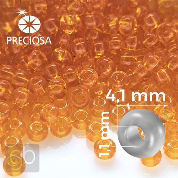 Preciosa Rocailles 6/0 4,1 mm Orange 90000 20 g