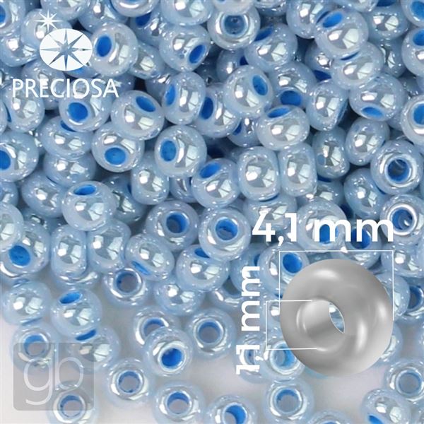 Preciosa Rocailles 6/0 4,1 mm Blau 37336 50 g